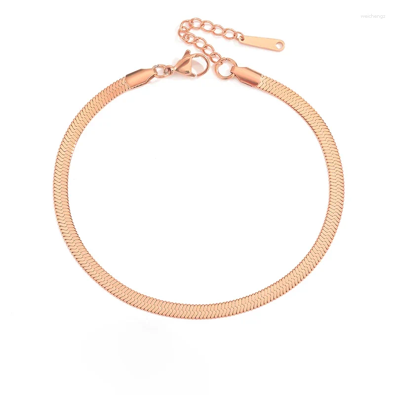 Anklets Womens Hand Snake Chain Gold Color For Jewelry Women Summer Accessories Wholesale Drop Do Not Fade 4mm