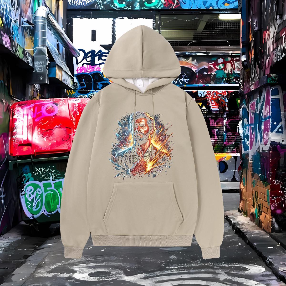 2024 Hoodie Men Hooded Collar Unisex Men Clothes Hoodie DIY Top Pullover Hoodie Daily Outfit 350g Cotton