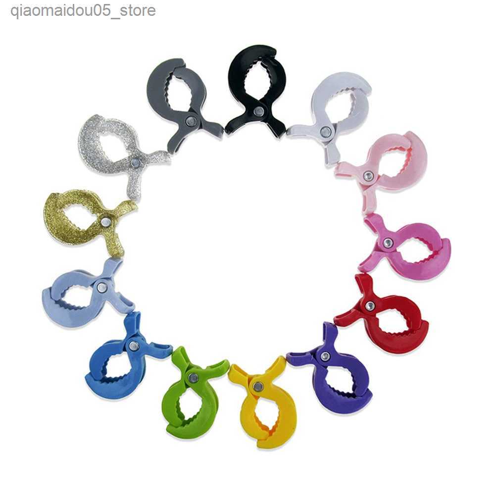 Stroller Parts Accessories 2 pieces/batch of baby colored car seat accessories plastic push chair toy clips Pram cart Peg to hook cover blanket mosqui