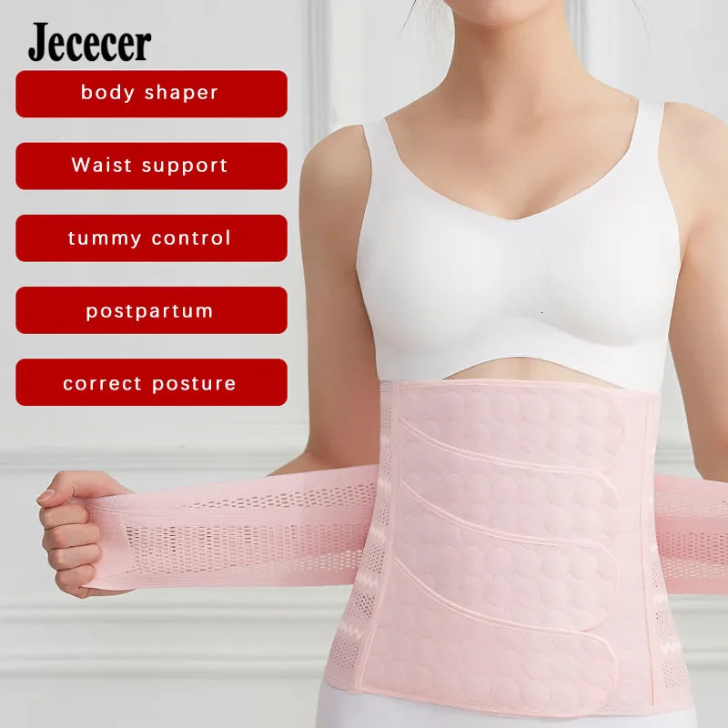 Women Modeling Belt Postpartum Bandage Postnatal Support Girdle Waist Trainer Shapewear Belly Band Body Shaper Corset Slimming 241115