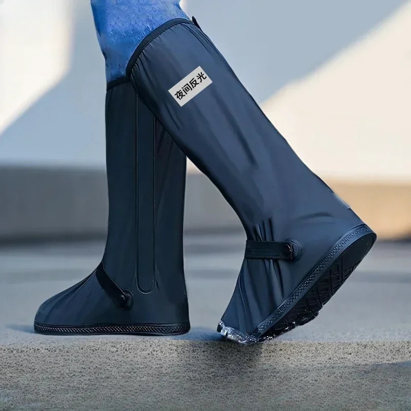 Covers Pvc Waterproof and Nonslip Mens Rain Boots Light Weight Galoshes Male Shoes City Fishing High Quality Lowheel Loafers 241115