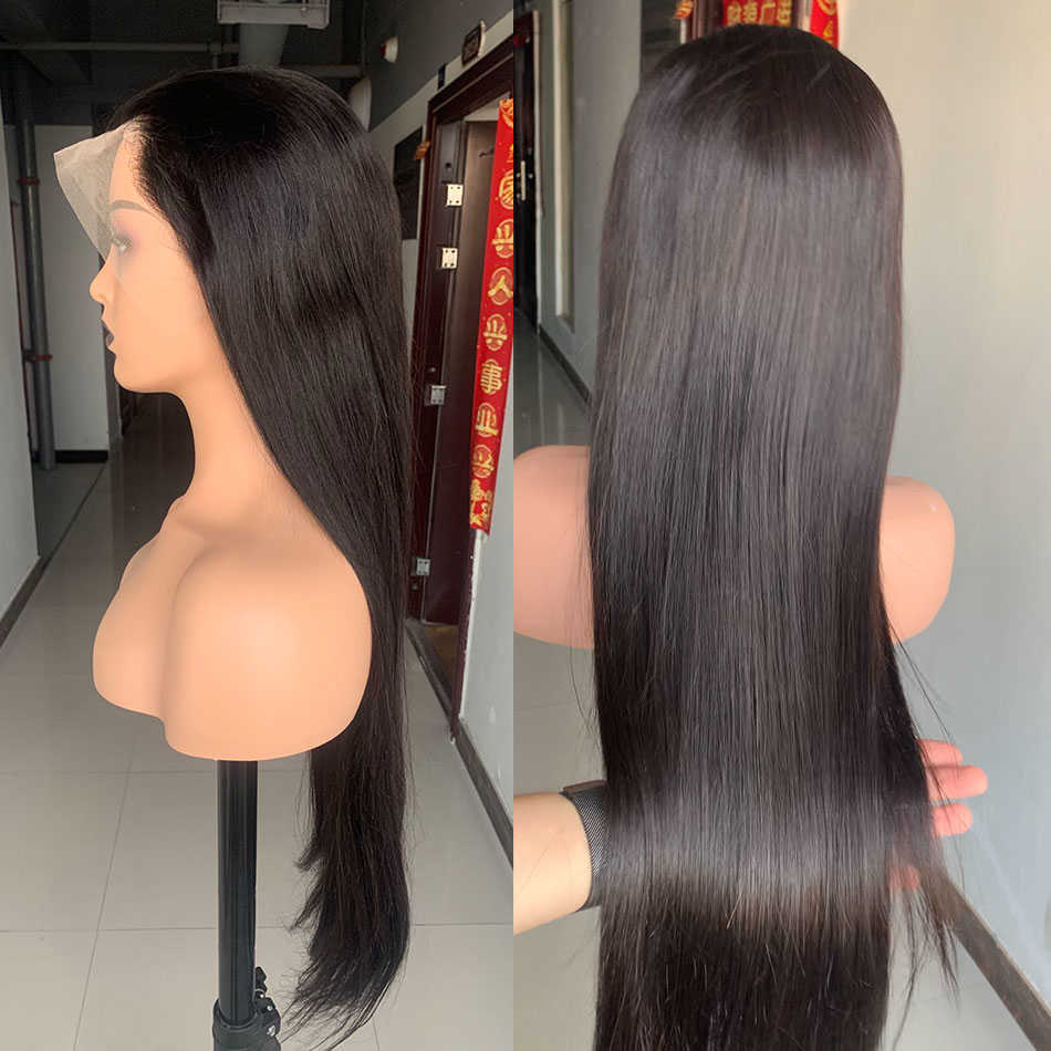 Raw Vietnamese Hair Wigs Human Hair Lace Front Wholesale 13x4 Bone Straight Natural Color HD Lace Frontal Wigs For Black Women