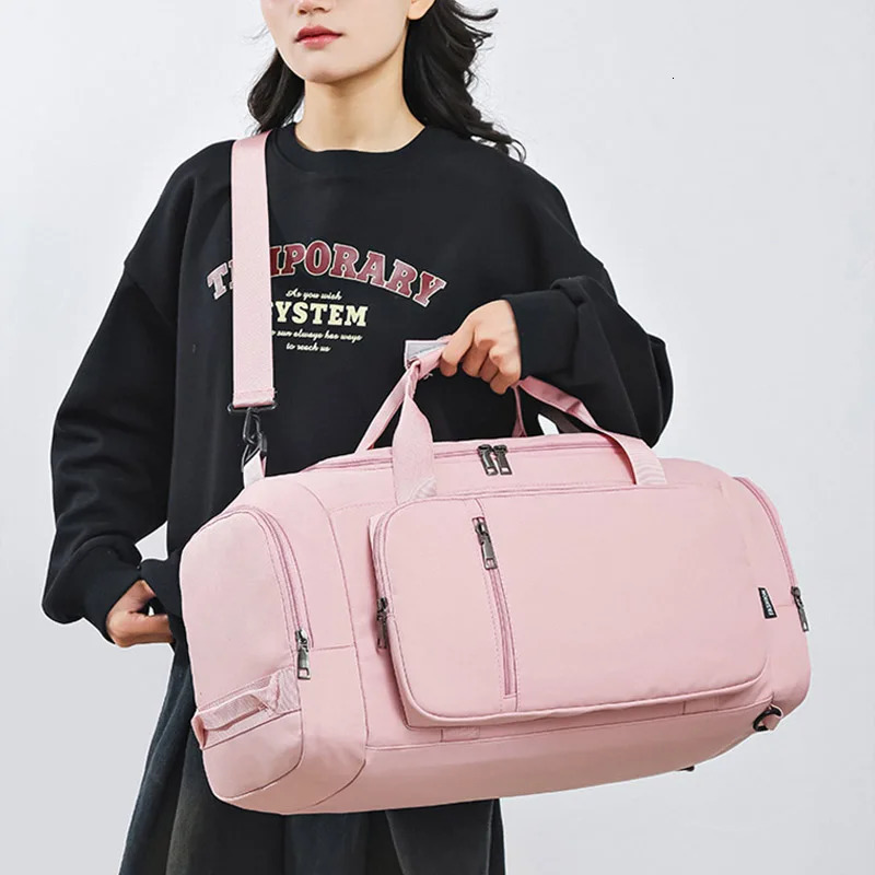 Fitness travel bag sports handbag womens wet and dry shoe pocket single shoulder cross body swimming yoga backpack backpack 241115