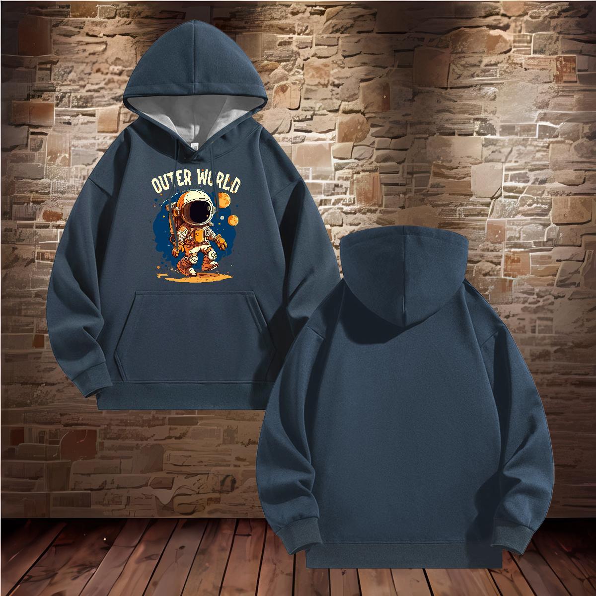 Stylist Hooded Sweatshirt Breathable Hooded Collar Soft Couples Hoodie DIY Anime Clothings Street wear Hip Hop 350g Cotton