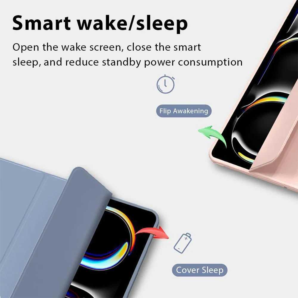 Hot Sale Suitable for iPad Case Pro 13 11 M4 M2 2024 12.9 12 9 10 10th Generation Air 5 4 3 2 1 Mini 6 8 7th 6th 5th 10.9 10.2 Funda Cover T241115