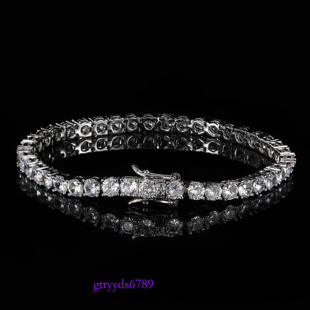 Fashion designer tennis bracelet, women and men gold plated 3MM 4MM 5MM 6MM W dia necklace, hip hop exquisite jewelry necklace personalized