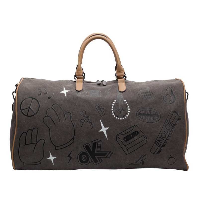 New Fashion Large Capacity Handheld Travel Bag Commuting Short Distance Lightweight Crossbody Bag Printed Business Outdoor Shoulder Bag