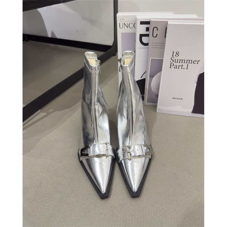 Autumn/Winter New High-end Pointed Thin Heel High-heeled Boots.