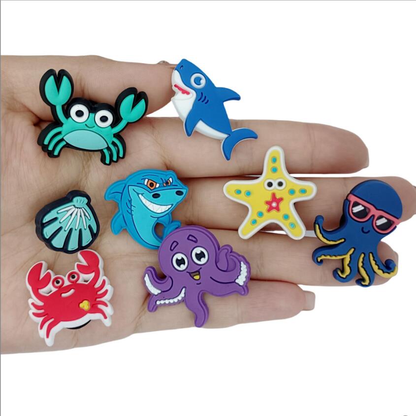 Shoe Parts Accessories fishing Pattern Charms Shoes Slippers Decoration Accessories For Cross, fish Charms for clogs Charm