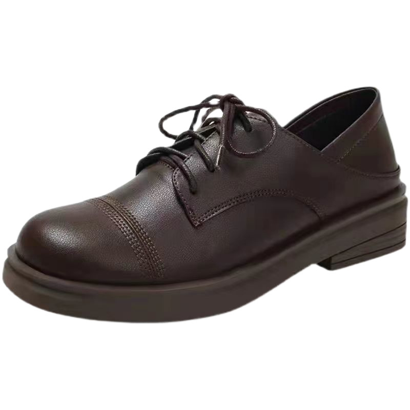 Women's Dress Shoes:Fashion Simple Design Flat Bottom Comfort Work Commuter Versatile Leather Shoes Loafers Shoes,Black/Brown,Free shipping