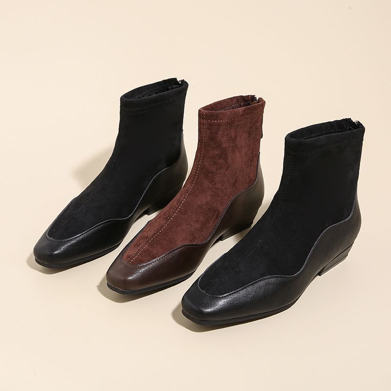 Autumn/Winter Suede Retro Fashion Versatile Short Boots.