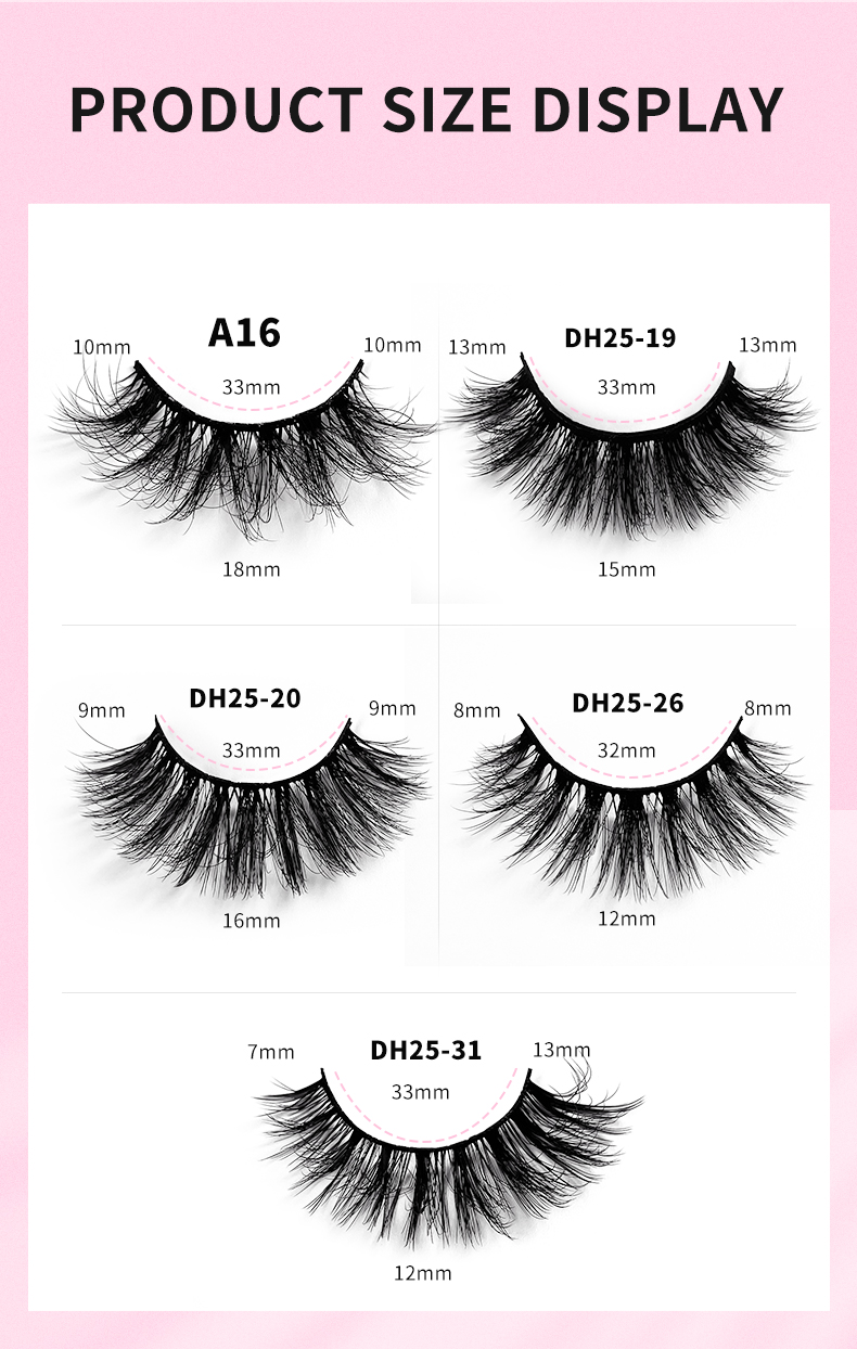 Sisful Tempt Fluffy Faux Mink 10 Pairs D Curl Strip Lashes, providing a selection of personalized designs spanning from 10mm to 16mm