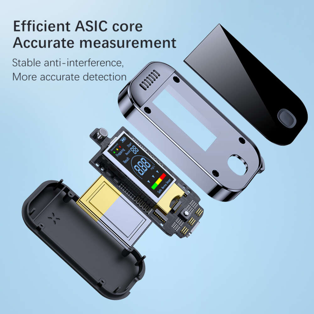 New Newest Portable Professional Breathalyzer with LCD Display Electronic Digital Contactless Breath Alcohol Tester