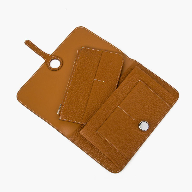 Donna-In Wallet For Women Card Holders Coins Phone Passport Purses Genuine Leather New Summer Leather