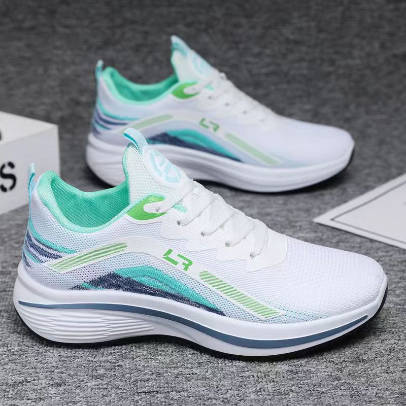 Sports New Spring Versatile High Rise Trendy Mesh Men's Breathable Running Ultra Light Shoes