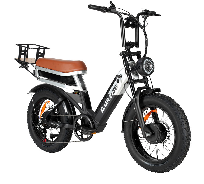 USA Stock 2000W Dual Motors Ebike 48V 30Ah (15ah+15ah Dual) Battery 28MPH Electric Bicycle 26" Fat Tire Shim 7 Speed Hydraulic Disc Brake 150 Mil
