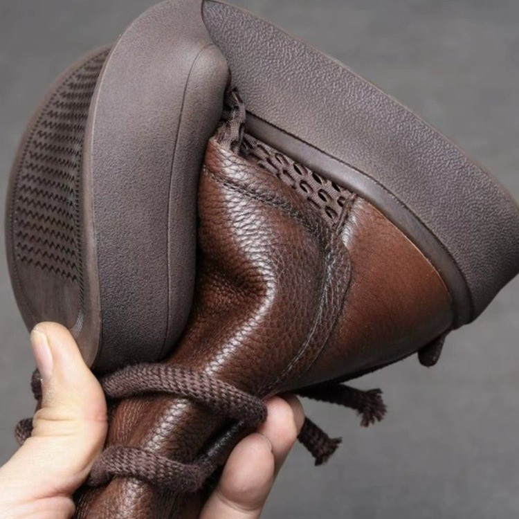 Women's Retro Roman Flat Bottomed Cool Boots.