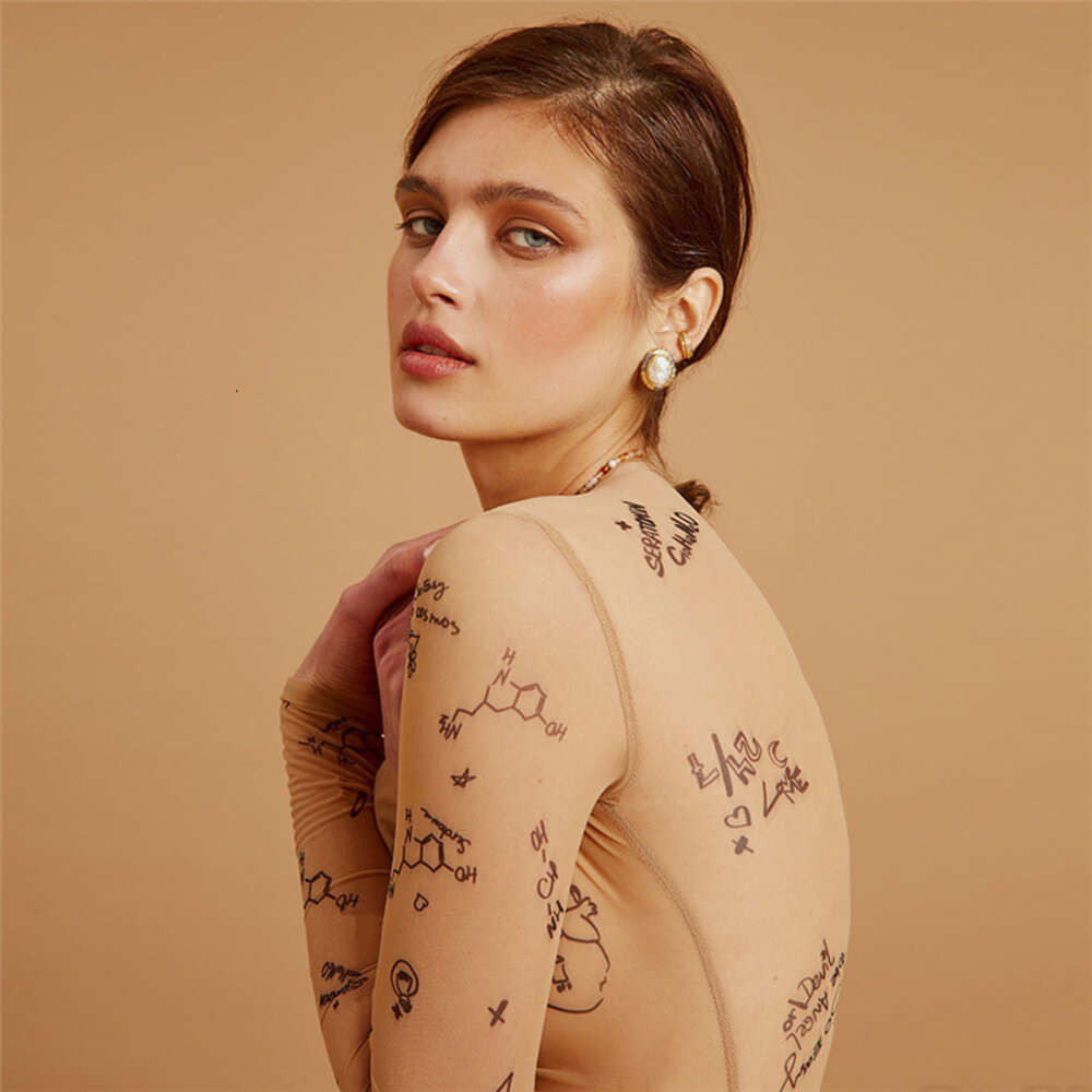 2024 Summer New Women's Round Neck Long Sleeved Fashion Mesh Perspective Sexy Slim Fit Jumpsuit for Women F41721