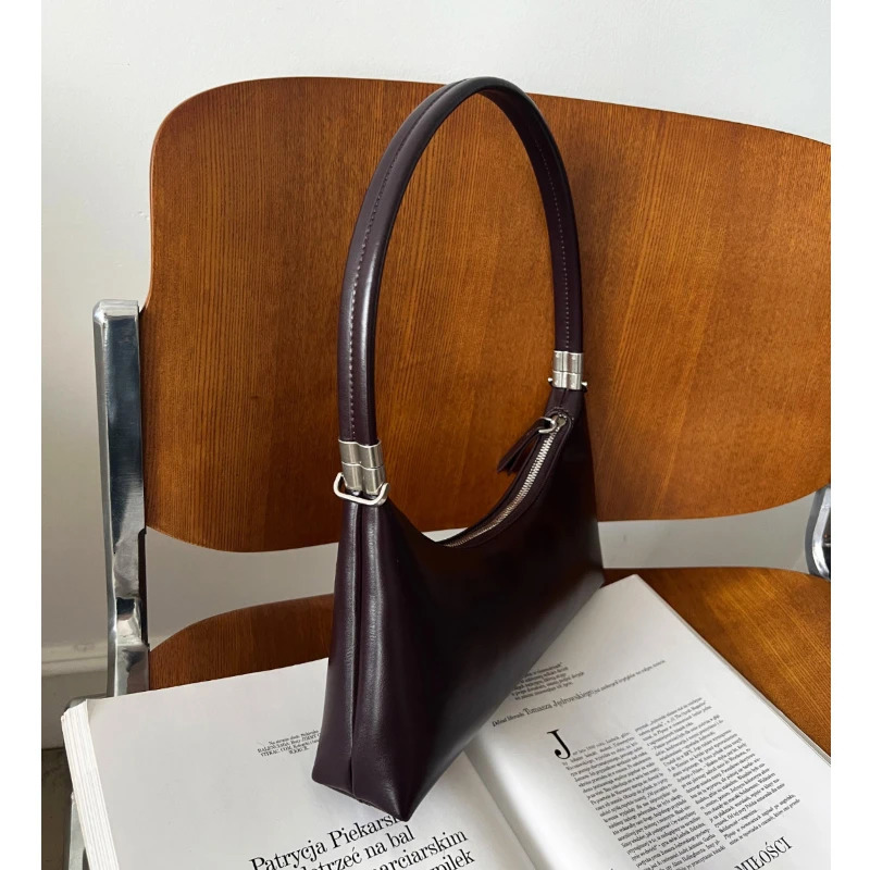 ZR DIARY Retro Saddle Bags Women Split Cow Leather Shoulder Bag Versatile Zipper Closure Ladies Handbags EZ21C0906 240402