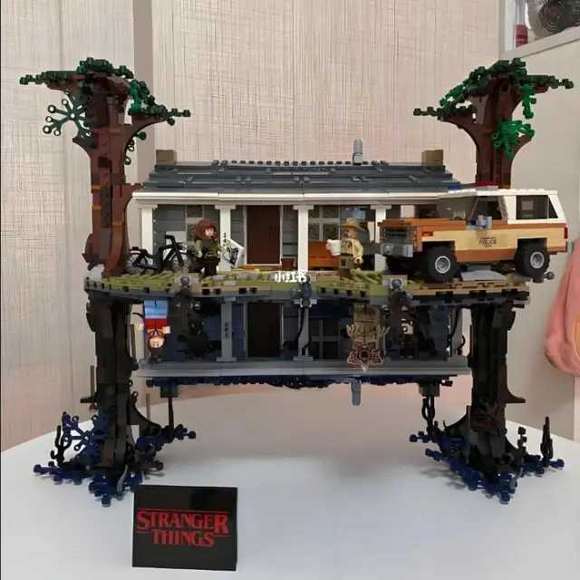 Blocks Blocks Hot Toy 2499pcs Stranger Things Upside Down Building Model Brick Kit compatible with 75810 childrens and adult toy gifts H241116 Y240208