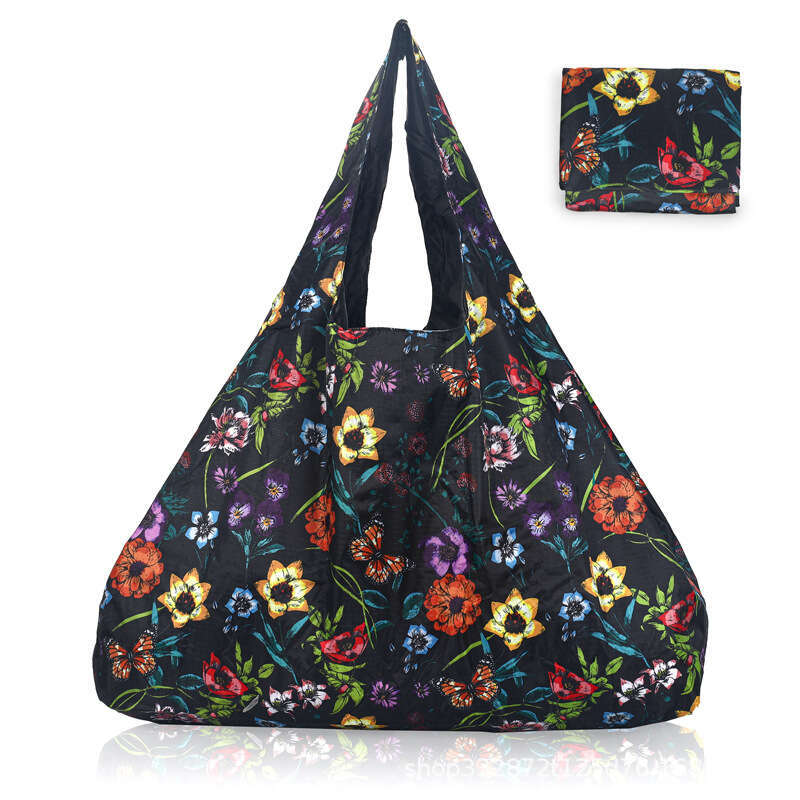 Large capacity eco-friendly shopping with waterproof women's travel foldable bag, convenient and easy to carry tote bag