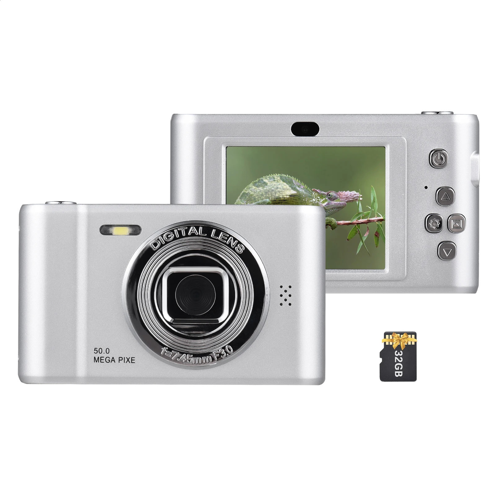 1080P Digital Video Camera 50MP Po Dual Lens 24 Inch Screen 8X Digital Zoom Builtin Flash Battery with 32GB TF Card 241113 - view 5