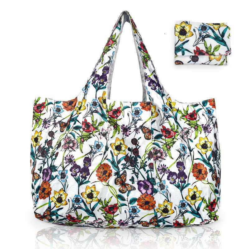 Large capacity eco-friendly shopping with waterproof women's travel foldable bag, convenient and easy to carry tote bag