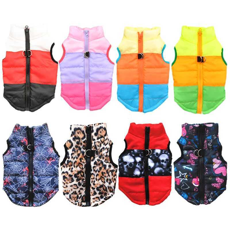 Winter Warm Puppy Dog Clothing Dog Coat Jacket Leopard Skl Printed Windproof Pet Set Peranian Chihuahua Christmas Costume M241116