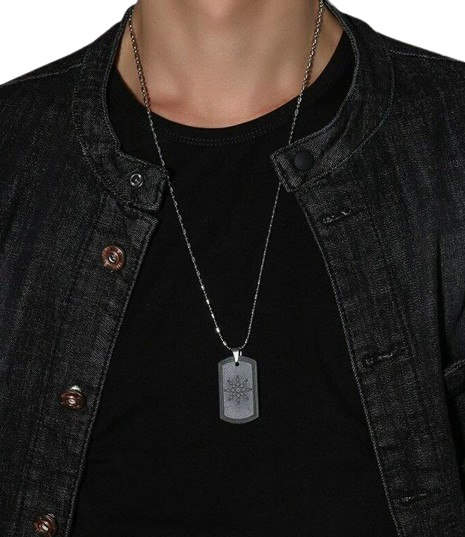 Fashion Volcanic Rocks Pendant Necklace Anti EMF Radiation Protection Power Energy Scalar Quantum Bio Science Negative Ions Jewelr