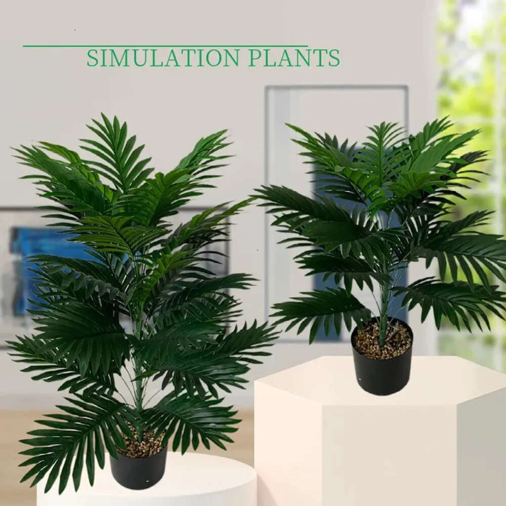 Palm 6095Cm Large Tree Trcal Artificial Plants Branches Plastic Fake Leaves Green Monstera For Home Garden Room Office Decor 240127