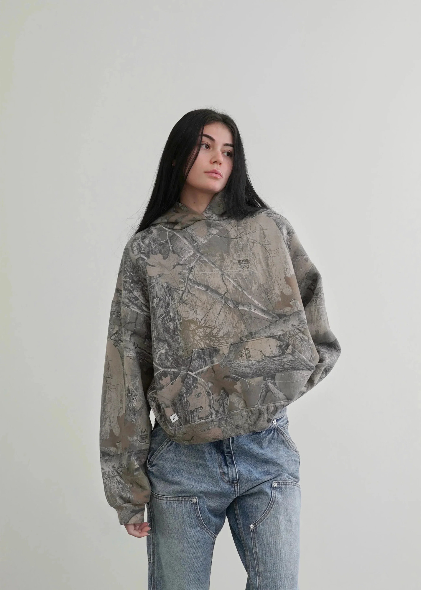 Streetwear Zipper Hoodie Y2k Clothing Mens Womens Hip Hop Retro Camo Graphic Oversized Sweatshirt Pullover Jacket 241116