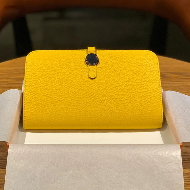 Donna-In Wallet For Women Card Holders Coins Phone Passport Purses Genuine Leather New Summer Leather