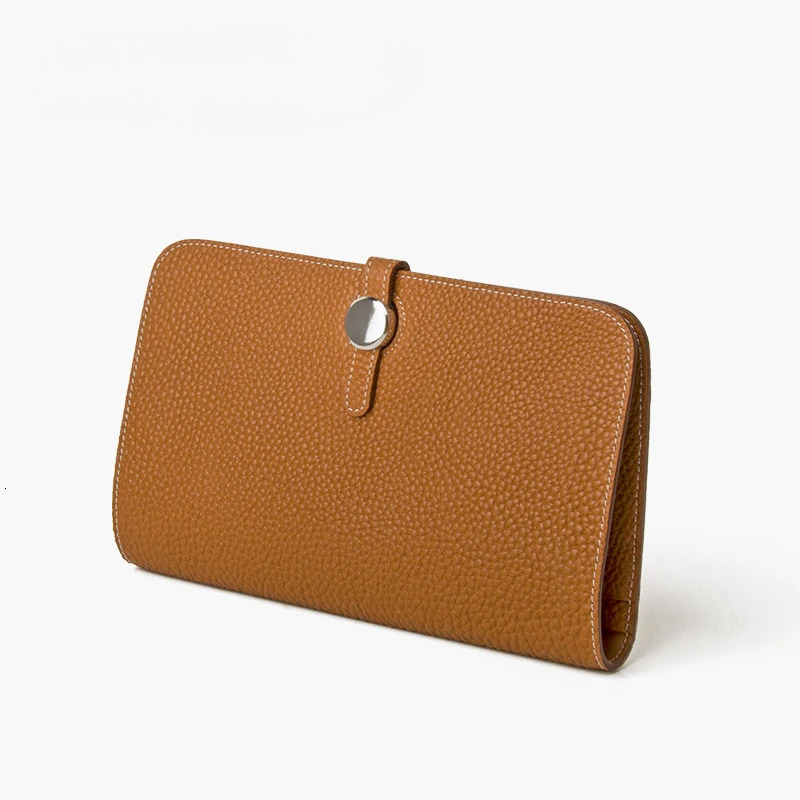 Donna-In Wallet For Women Card Holders Coins Phone Passport Purses Genuine New Summer Leather