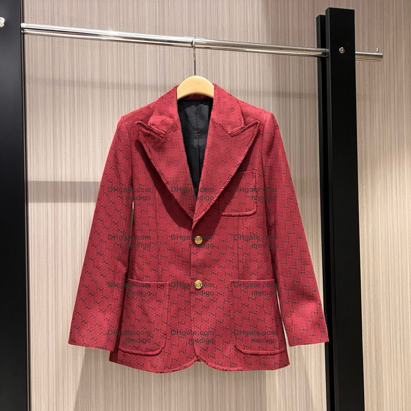 Medigo-779 Women's Suits & Blazers jacket coat styleinspo Spring New inspired fashions boutique Suit Pocket Decoration Cloth Button classic lette