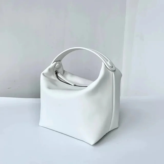 Top Layer Cow Leather Women Handbag Lunch Box Shaped Mini Square Pillow Bags Genuine Leather Check BagVoyage