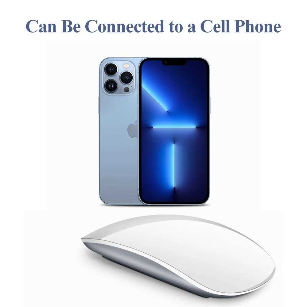 A quiet ultra-thin wireless touch mouse suitable for charging iPad/iPhone with a tablet/Book Pro/Book Air Y241116