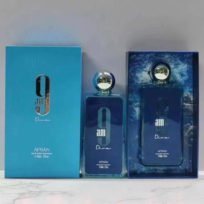 New Perfume AFNAN 9PM Eau De Parfum for Men morning perfume 3.4oz Long Lasting Smell EDP Neutral Cologne Spray