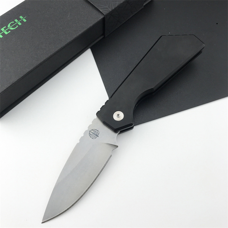 NEW Pro/Tech Strider PT201 Assisted Folding Stonewashed Drop Point Blade Aluminum Handles Easy To Carry Outdoor Hunting Hiking Pocket Knife 3407 920 5
