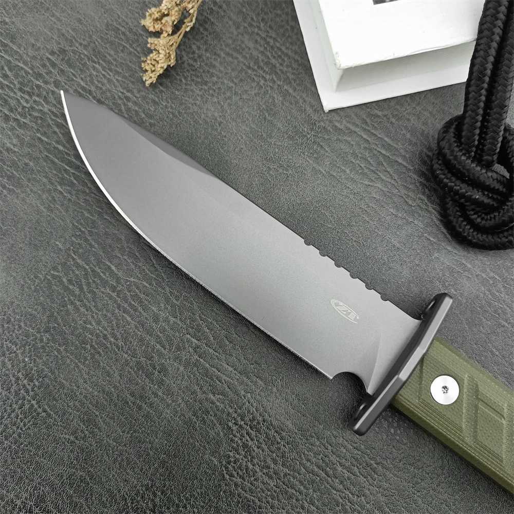 EDC Multitool 0006 Hunting Fixed Knife D2 Blade G10 Hand with Kydex Sheath Utility Protab Cam Tactical Knife W241116