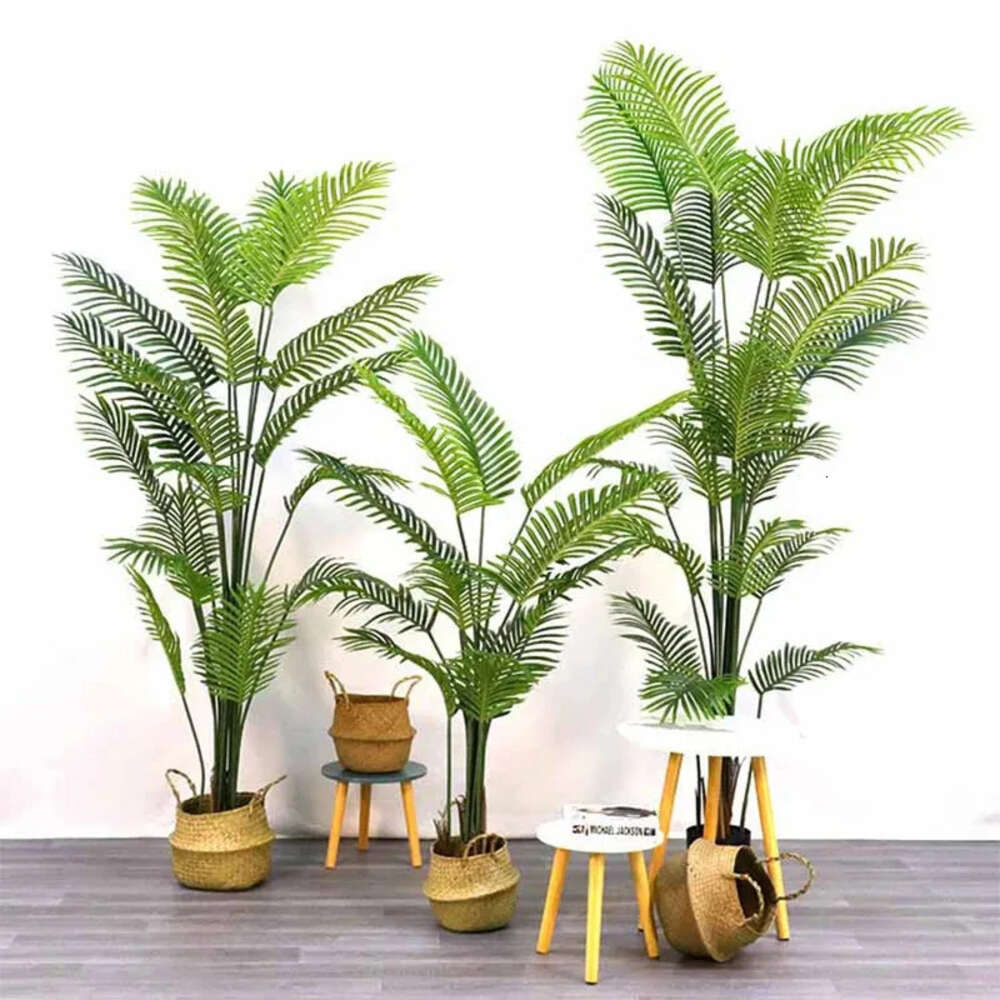 Palm 6095Cm Large Tree Trcal Artificial Plants Branches Plastic Fake Leaves Green Monstera For Home Garden Room Office Decor 240127