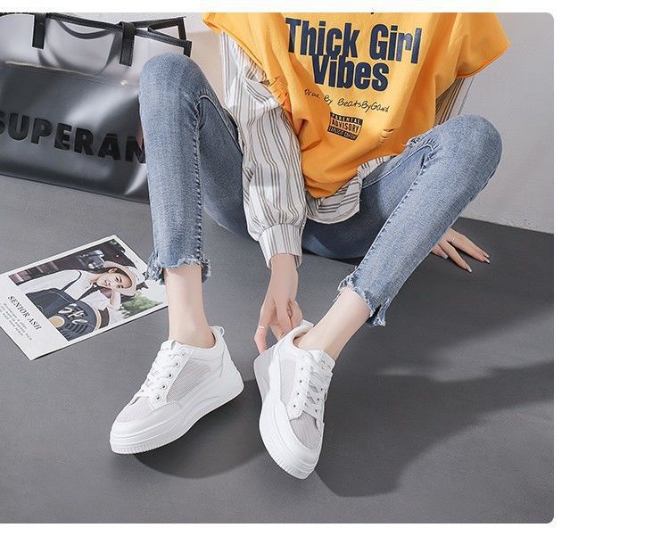 Little White New Running Instagram Trendy Women's Korean Edition Female Student Leisure Sports Fashion Board Shoes