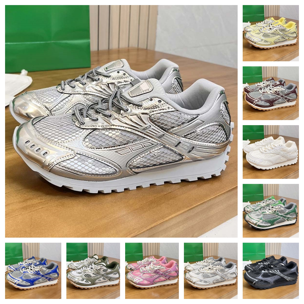 Designer shoes mens sneakers womens trainers mesh comfortable versatile sports walking low top lace up round toe running shoe size: 35-44
