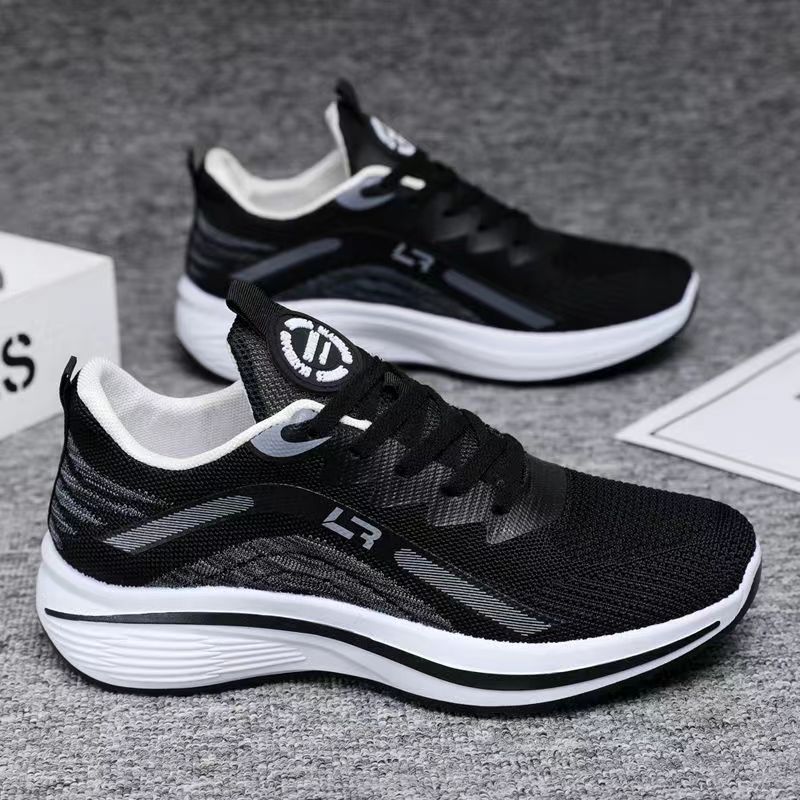 Sports New Spring Versatile High Rise Trendy Mesh Men's Breathable Running Ultra Light Shoes
