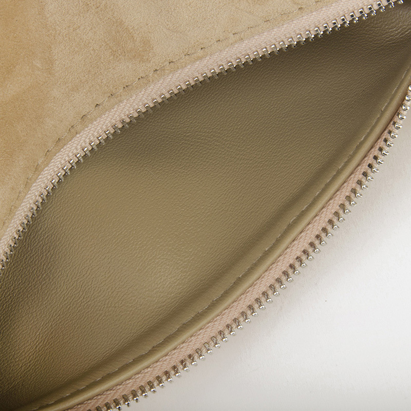 Genuine Suede Handbag Natural Sheepskin Leather Top Handle Bag With Removable Shoulder Strap For Women Fashion Zipper Style BagVoyage