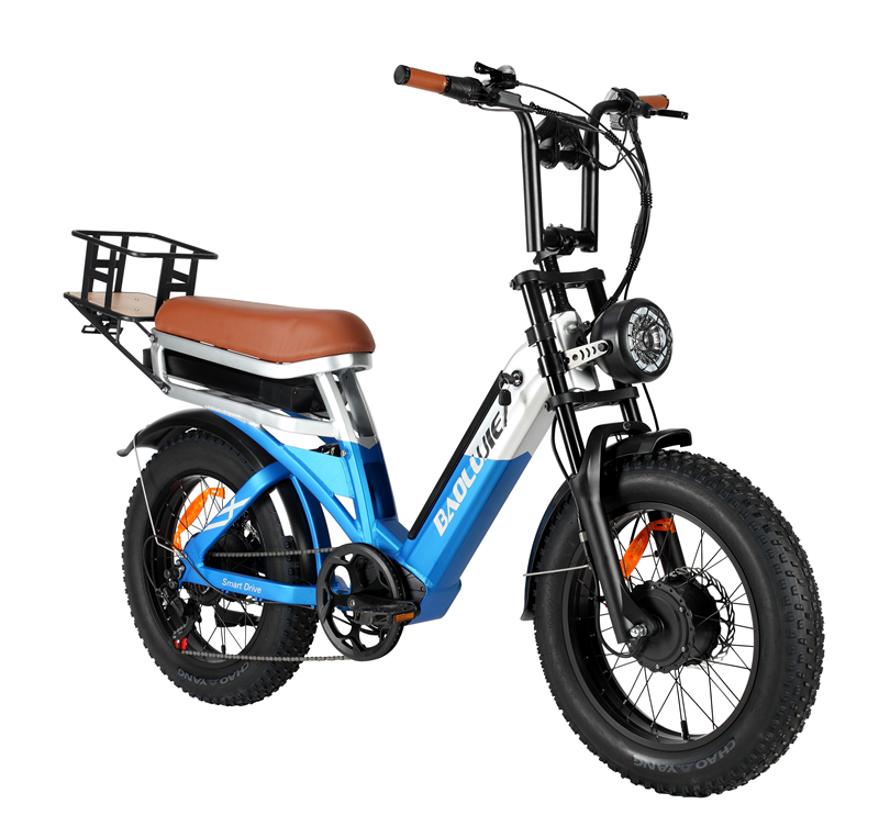 USA Stock 2000W Dual Motors Ebike 48V 30Ah (15ah+15ah Dual) Battery 28MPH Electric Bicycle 26" Fat Tire Shim 7 Speed Hydraulic Disc Brake 150 Mil