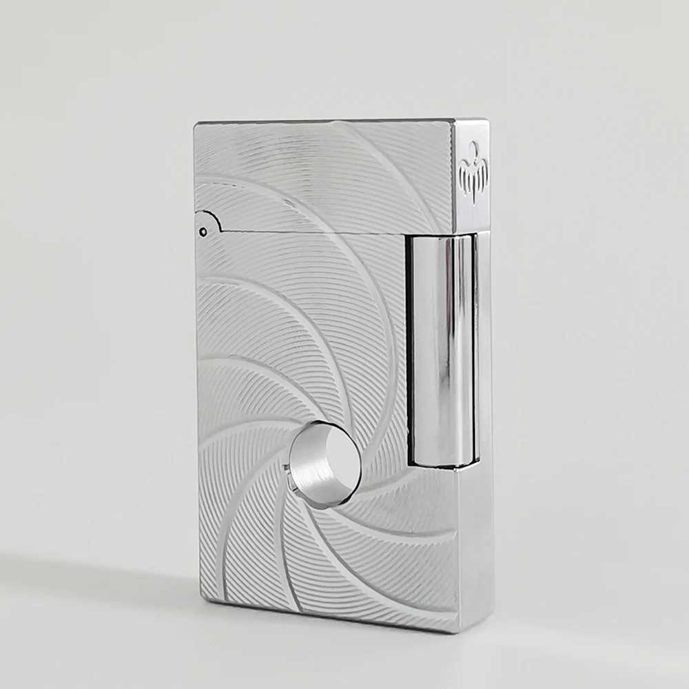 Lighters JT.Dunant Rotating Hole L2 Lighter 007 Butane Gas Smoking Gadgets Clear Sound Halloween Gifts Smoker Collections 2025 H241116