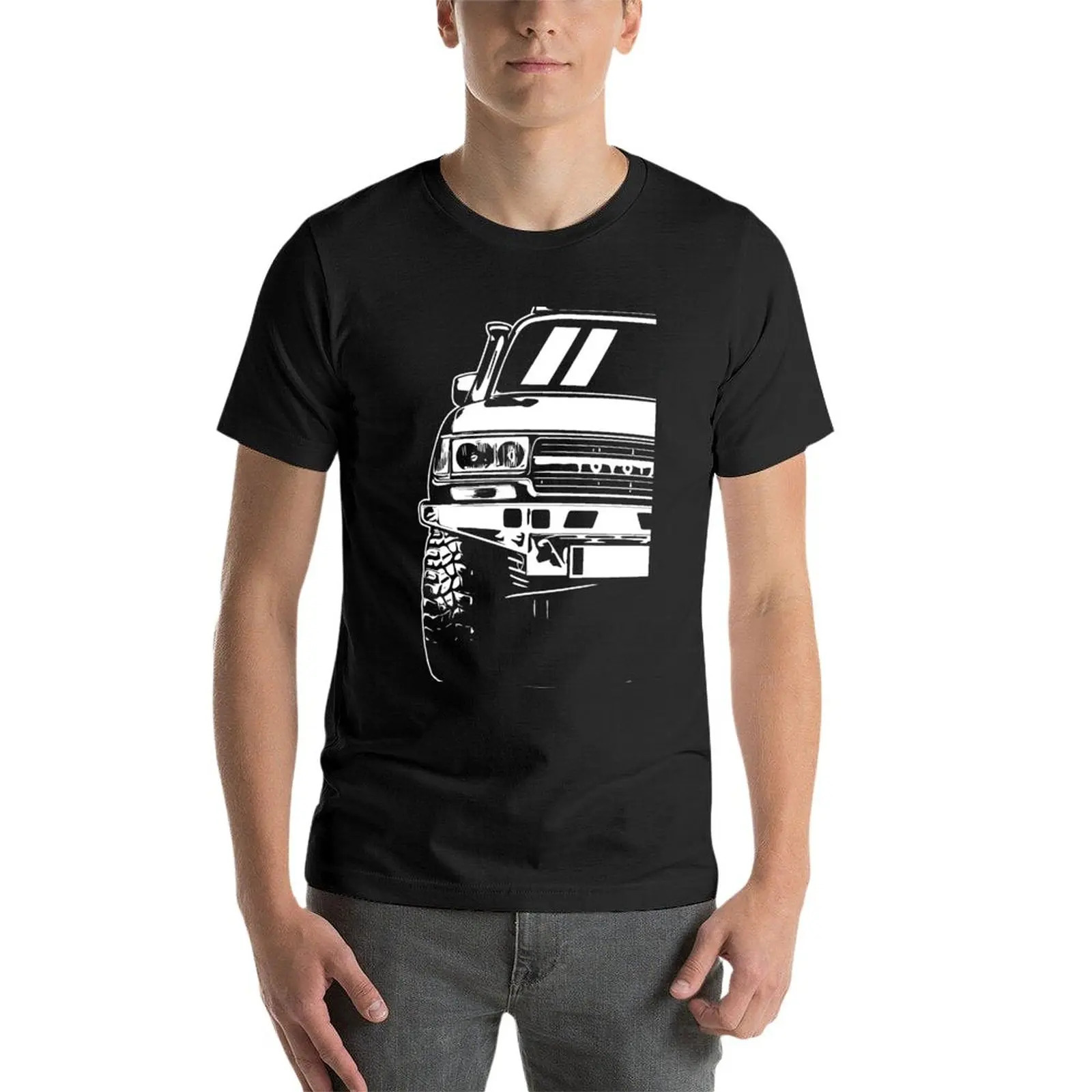 Landcruiser - 80 Series - Classic Car Art T-Shirt customized t shirts anime clothes plain black t shirts men 240409