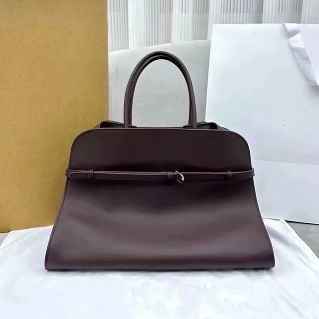 Genuine Leather Handbag For Women Natural Cowhide Casual Tote Bags With Shoulder Strap Large Capacity Bag Hasp Style BagVoyage