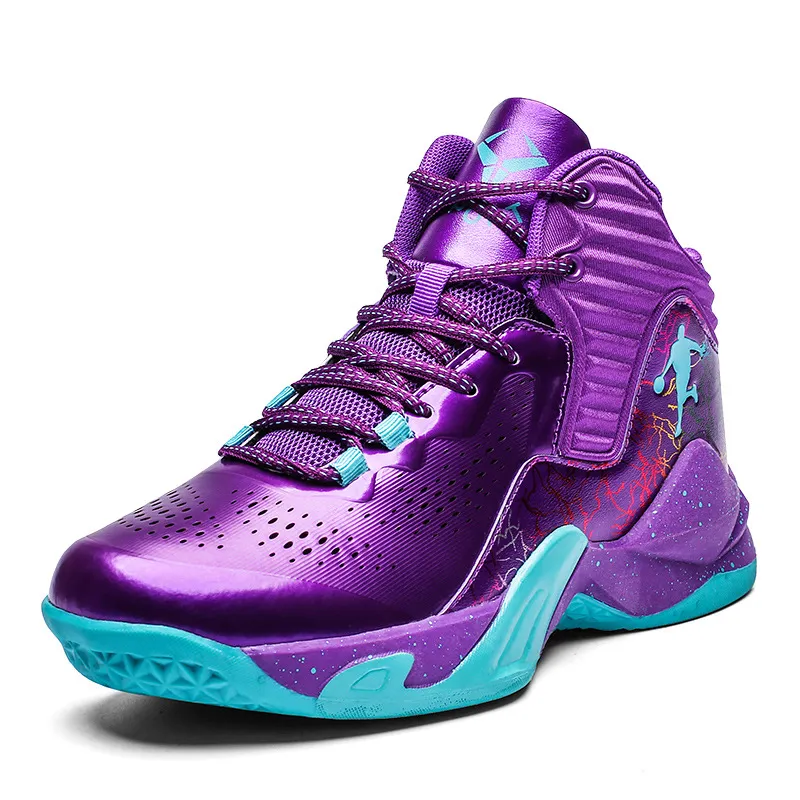 Hot Sale Men's Brand Basketball Shoes Fashion Purple Basketball Sneakers Men Women Training Sport Boots Kids Adult Athletic Shoe Z 11.17-8