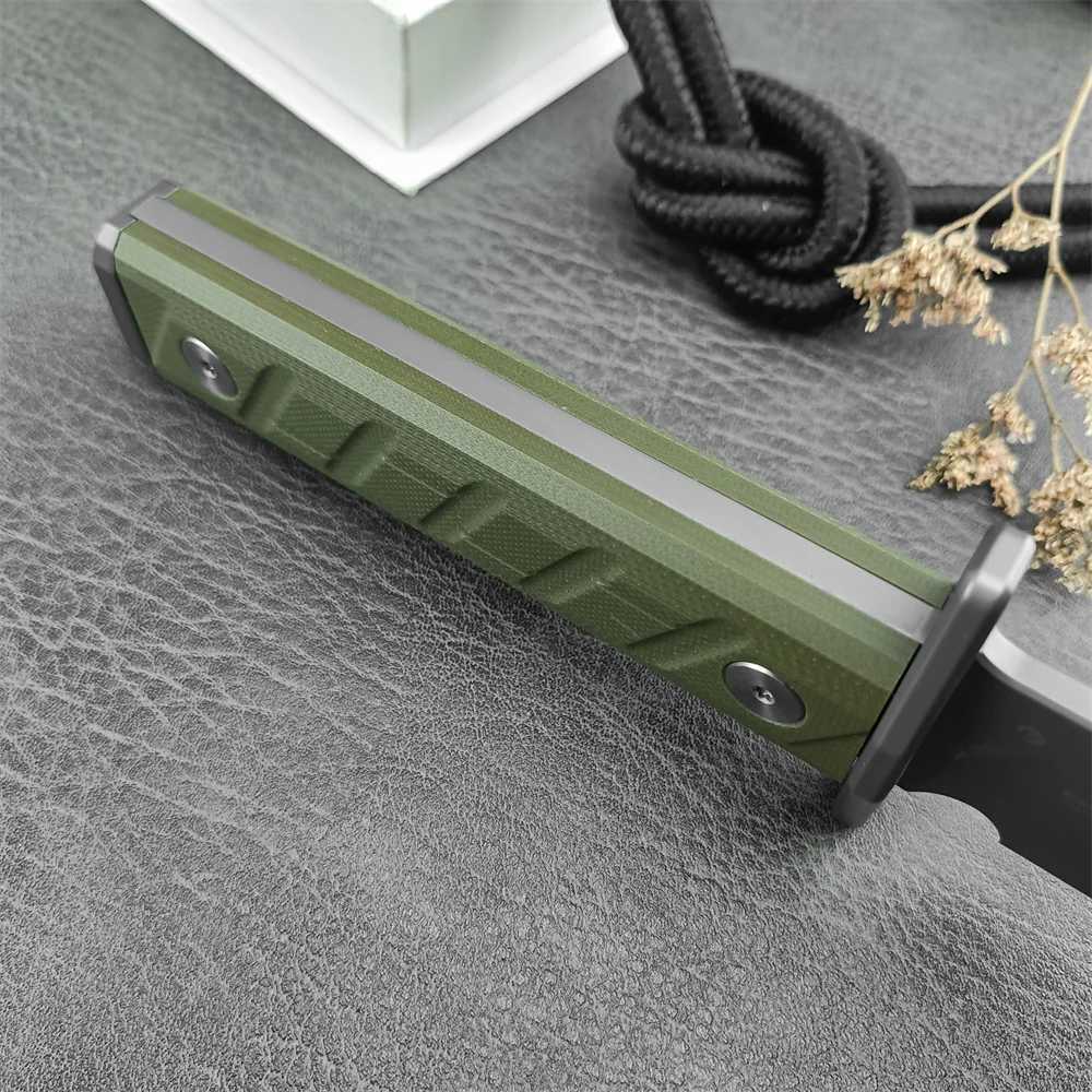 EDC Multitool 0006 Hunting Fixed Knife D2 Blade G10 Hand with Kydex Sheath Utility Protab Cam Tactical Knife W241116